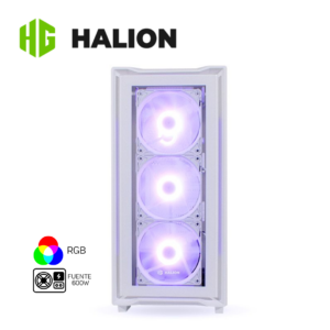 1-114.png Case Gamer Halion Titan 103 Blanco 600W, 4x RGB, Vidrio Templado | Titan 103