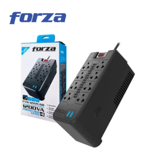 1-13-2.png Forza Estabilizador 1200 VA, 600 W, 2 USB, 8 Tomas, 220 V | FVR-1222USB
