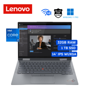 1-21-1.png Laptop Lenovo Convertible ThinkPad X1 Yoga, 14" WUXGA IPS Touch, Core i7-1355U, 32 GB, 1 TB SSD, Video Iris Xe, Windows 11 Pro | 21HR0016LM
