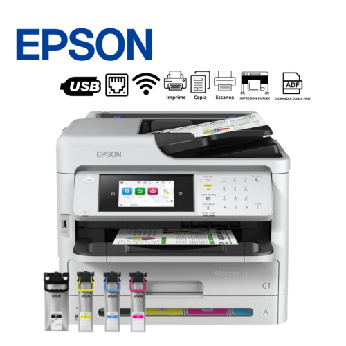 Impresora Multifuncional  WF-C5810 Epson Workforce Pro Imprime/Escanea/Copia/Fax/LAN/WiFi/USB | WF-C5810