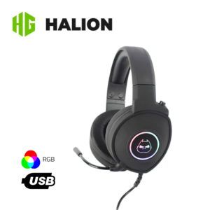 Audífono y Micrófono Halion HA-H946 Gamer, 7.1, RGB, USB | HA-H946