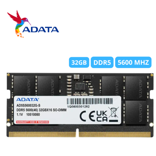 1-295.png Memoria 32GB DDR5 SODIMM ADATA, 5600 MHz | AD5S560032G-S