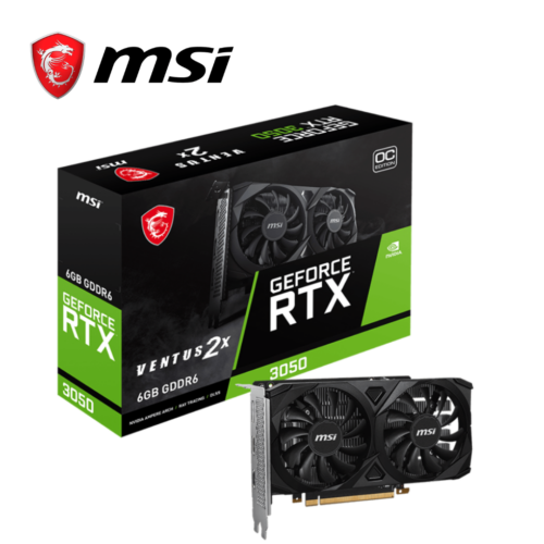 1-36-2.png MSI Tarjeta de Video GeForce RTX 3050, 6 GB GDDR6, VENTUS 2X OC, PCI-Express 4.0 | RTX 3050 VENTUS 2X 6G OC