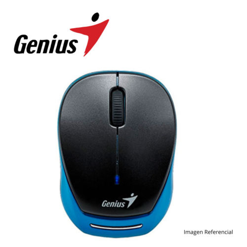 Genius Mouse Inalámbrico Micro Traveler 9000R, 1200 dpi, Negro con Azul | 31030020401