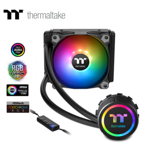1-78-1.png Thermaltake Sistema de Enfriamiento Líquido Water 3.0, ARGB Sync, Radiador 120 mm, Intel / AMD | CL-W232-PL12SW-A