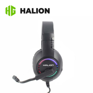 Audífono y micrófono gamer Halion Lotus con iluminación RGB | HA-H409