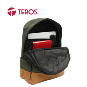 2-191.png Mochila Teros (TE-ACS9021) poliéster soporta hasta 15.6" verde militar + marrón | TE-ACS9021