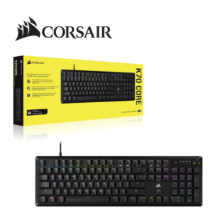 Teclado Corsair K70 Core RGB, Black Switch Red Mecánico, Wired USB | CH-910971E-SP