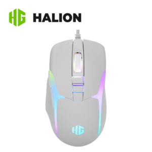 Kit Gaming Halion Damon HA-863C, Teclado + Mouse, Switch Red, RGB, Blanco | HA-863C