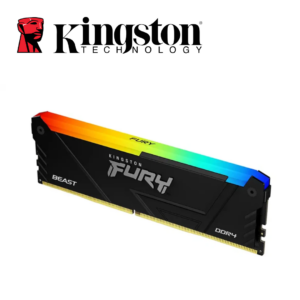 Memoria Kingston Fury Beast RGB, 16GB DDR4 3200 MT/s, Negro | KF432C16BB2A/16