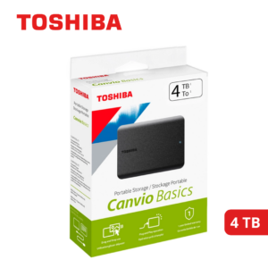 Disco Duro Externo Toshiba Canvio Basics, 4TB, USB 3.0, 2.5", Negro | 	HDTB540XK3CA