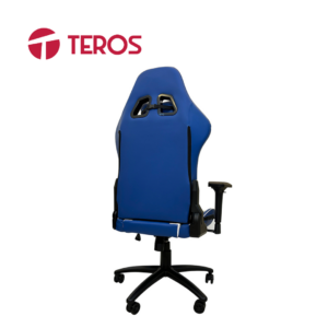 Silla Gamer Premium TE-8126B, Clase 4 Max, 150kg, Inclinación 180°, Azul con Blanco | TE-8126B