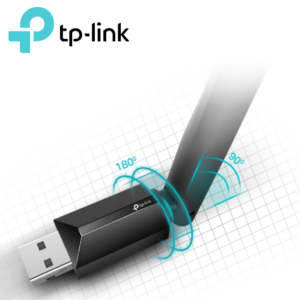 TP-Link adaptador USB inalámbrico AC600 antena 5 dBi doble banda | Archer T2U Plus