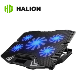 Cooler Halion Gamer HA-K5, 5 Ventiladores LED Azul | HA-K5