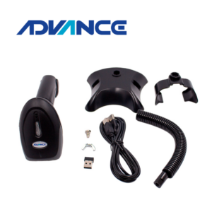 Escáner Advance ADV-6013, 1D/2D, Inalámbrico 2.4G, incluye Soporte | ADV-6013
