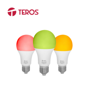 3-93.png Foco inteligente LED TEROS iluminación RGB, potencia de 9W, socket E27, Wi-Fi | TE-9103RGB