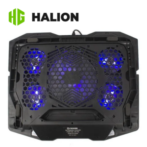 Cooler Halion Gamer HA-K5, 5 Ventiladores LED Azul | HA-K5