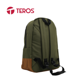 4-66.png Mochila Teros (TE-ACS9021) poliéster soporta hasta 15.6" verde militar + marrón | TE-ACS9021