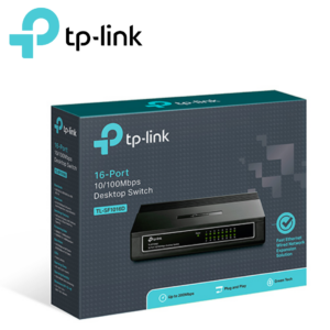 TP-Link switch 16 puertos 10/100 Mbps | TL-SF1016D