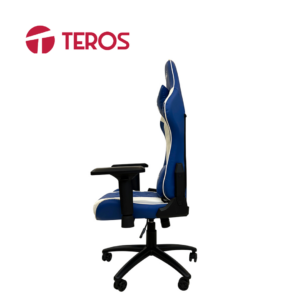 Silla Gamer Premium TE-8126B, Clase 4 Max, 150kg, Inclinación 180°, Azul con Blanco | TE-8126B