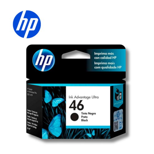 Cartucho de Tinta HP 46, Negro Original | CZ637AL