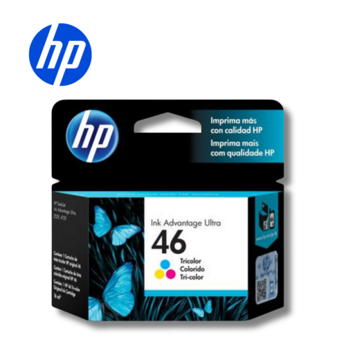 Cartucho de Tinta HP 46, Tricolor Original | CZ638AL