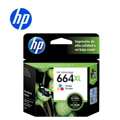 Cartucho HP 664XL Tricolor, rinde ~330 páginas | F6V30AL