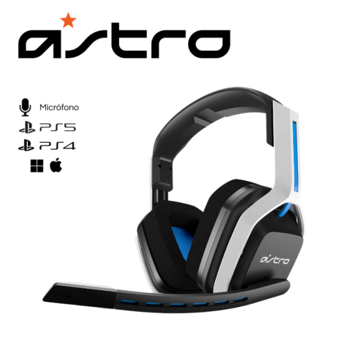 G432-1-3.png Audífono con micrófono Astro A20 Wireless PS4/5/PC/Mac, White/Blue | 939-001876