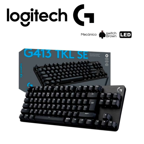 G733-1-40.png Teclado Logitech G413 SE, Backlight Mechanical, Gaming, Black | 920-010433