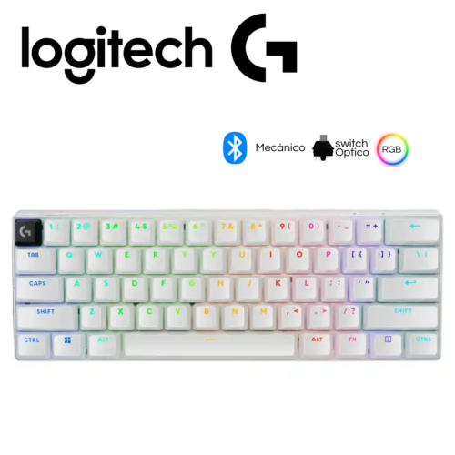 G733-1-50.png Teclado Gamer Logitech Pro X 60 Lightspeed BT/Óptico/65 hrs/RGB White | 920-011921