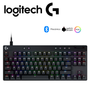 G733-1-53.png Teclado Logitech Pro X TKL Rapid Análogo / Wired USB-C / Lightsync RGB / Keycontrol Black | 920-013131