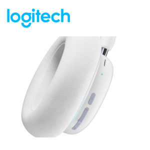 Auricular Logitech inalámbrico Aurora Collection Gaming G735, con micrófono, control de volumen, almohadillas suaves, color blanco | 981-001082