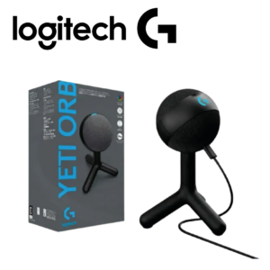Micrófono Logitech Yeti Orb Cardioid USB p/streaming RGB Lightsync Black | 988-000550