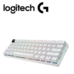 Teclado Gamer Logitech Pro X 60 Lightspeed BT/Óptico/65 hrs/RGB White | 920-011921