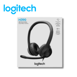 Audífono con Micrófono Logitech H390, USB-C, Negro | 981-001575