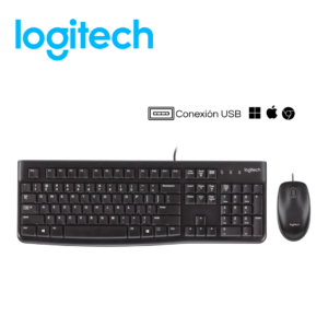 H151-1-21.png Kit teclado y mouse Logitech MK120, USB, negro | 920-004428