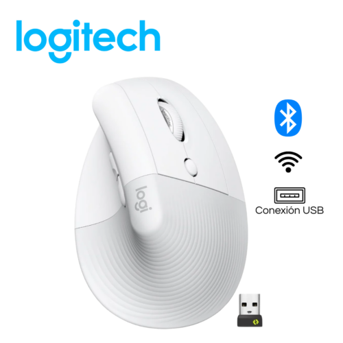 Mouse Inalámbrico Ergonómico Logitech LIFT Vertical, blanco| 910-006469