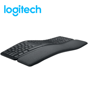 Teclado Inalámbrico Logitech ERGO K860 | Bluetooth, Ergonómico, Membrana, Numérico Negro  | 920-009845