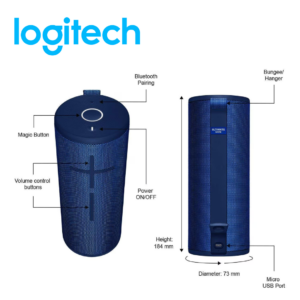 Parlante Logitech Ultimate Ears Boom 3, BT, Lagoon Blue | 984-001350