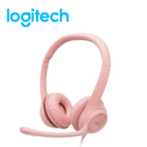 H151-2-14.png Audífono c/micrófono Logitech H390, USB, cancelación de ruido, rosado | 981-001280